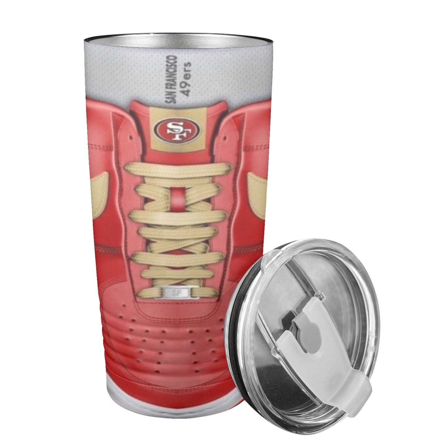 49ers Sneakers 20oz Insulated Stainless Steel Mobile Tumbler