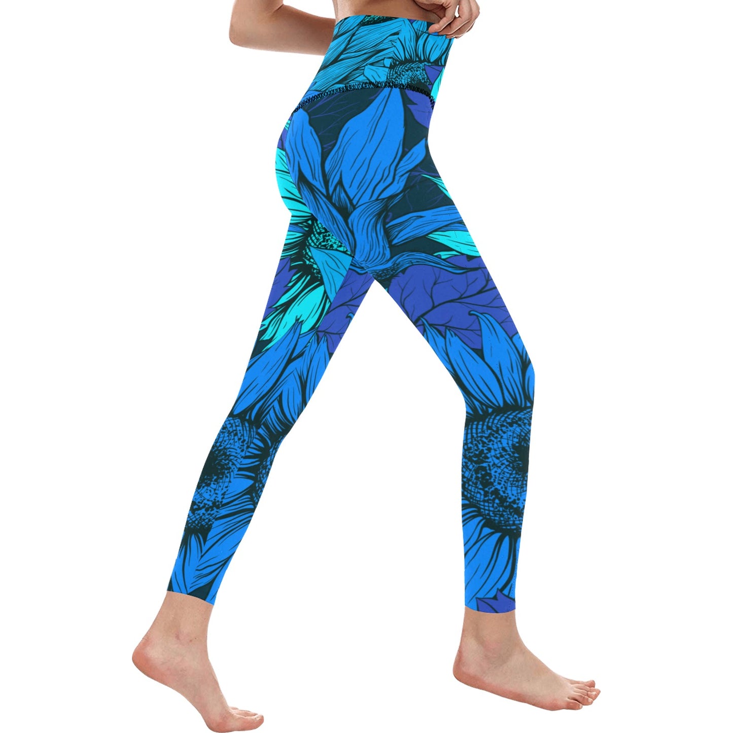 Blue Flow Women's High-Waisted Leggings