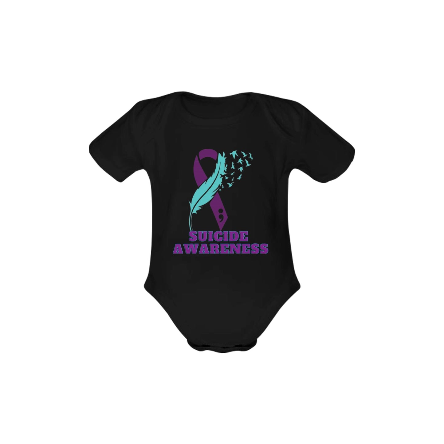 AWARENESS - Suicide Awareness Baby Short Sleeve Onesie