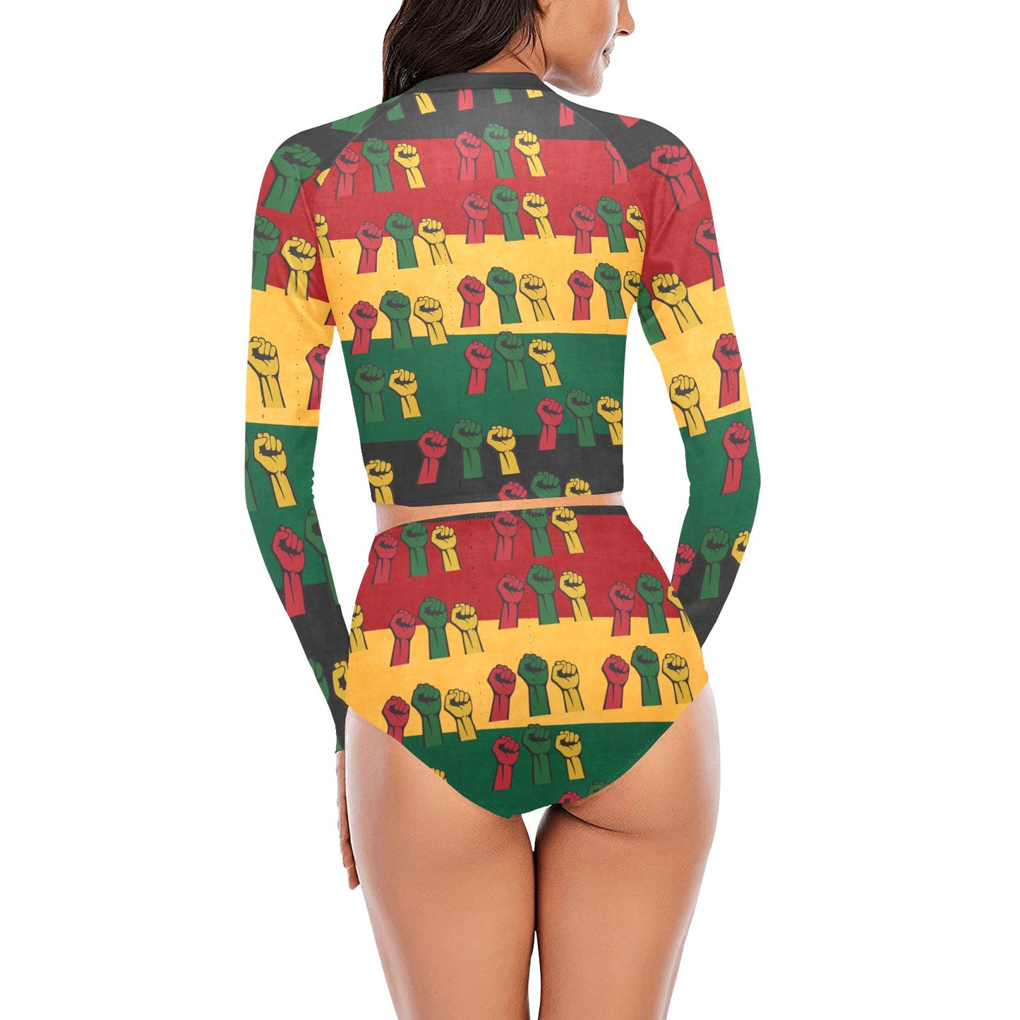 Fist of Unity Long Sleeve Bikini Set