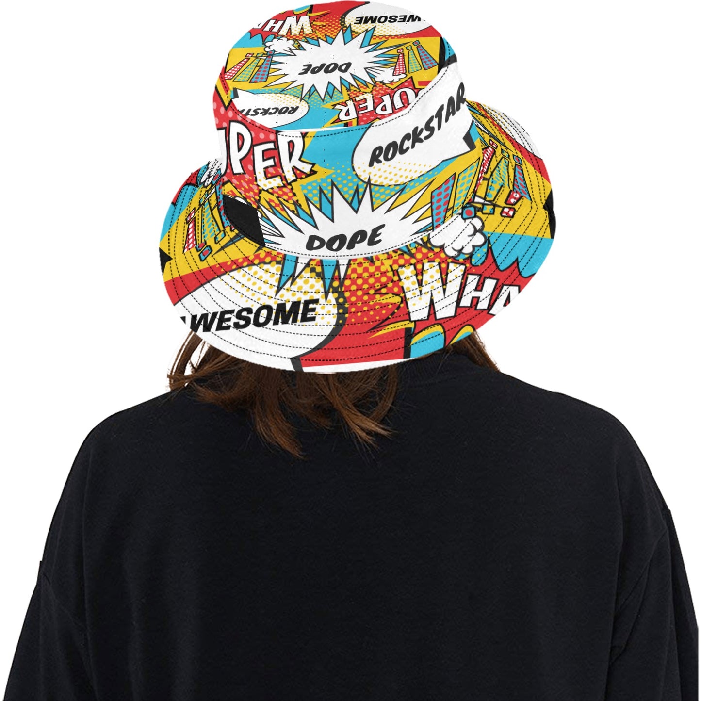 Comic Words Unisex Bucket Hat