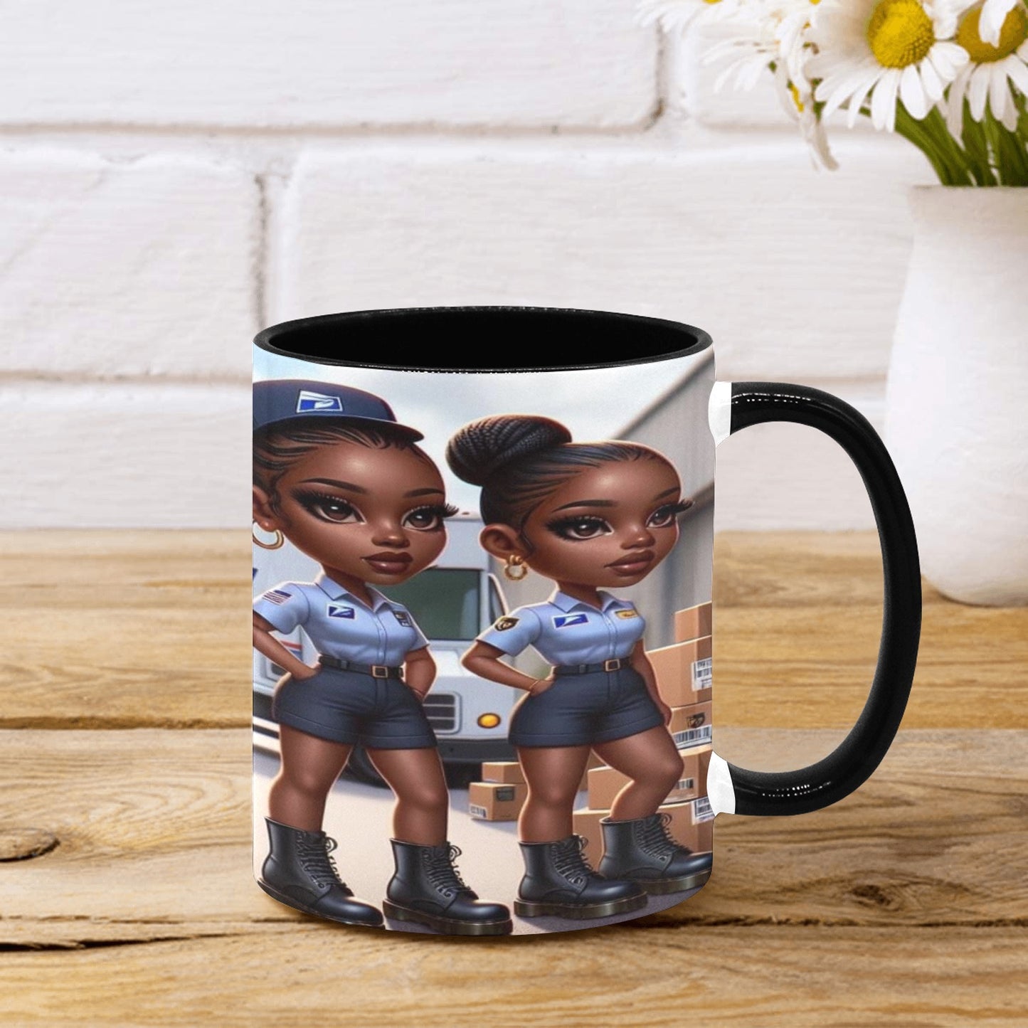 Delivery Service Girls Custom Inner Color Mug (11oz)