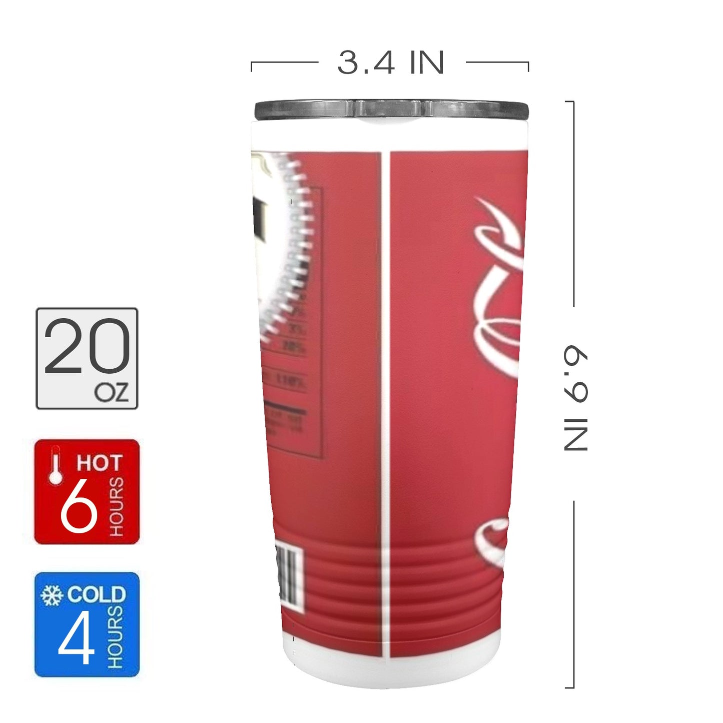 Jim Beam 20oz Insulated Stainless Steel Mobile Tumbler