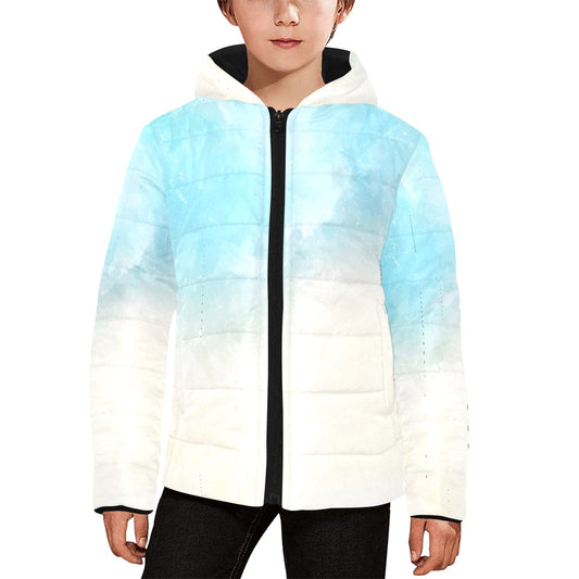 Bluish Kids Hooded Jacket