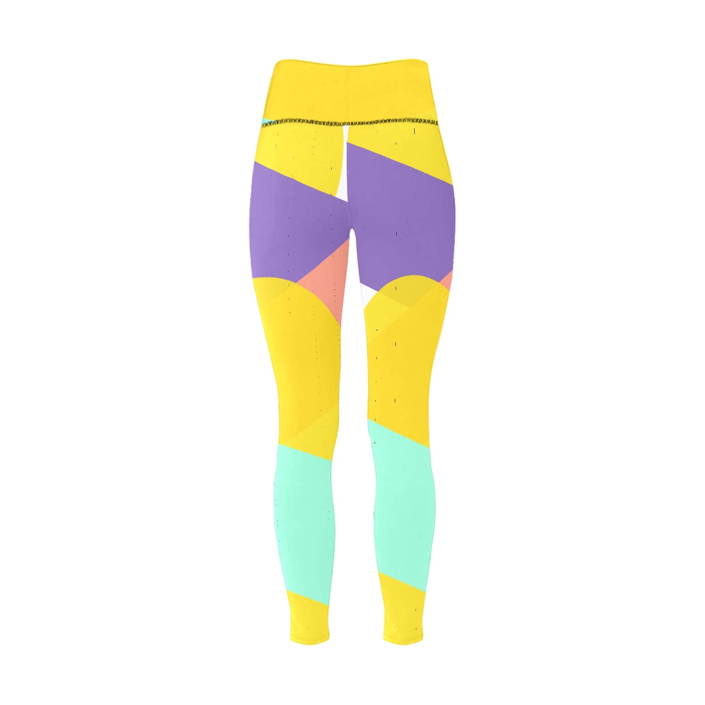 Multi Colored Women's High-Waisted Leggings