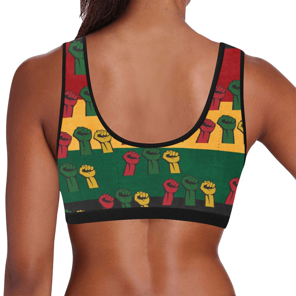 Fist of Unity Women's Sports Bra