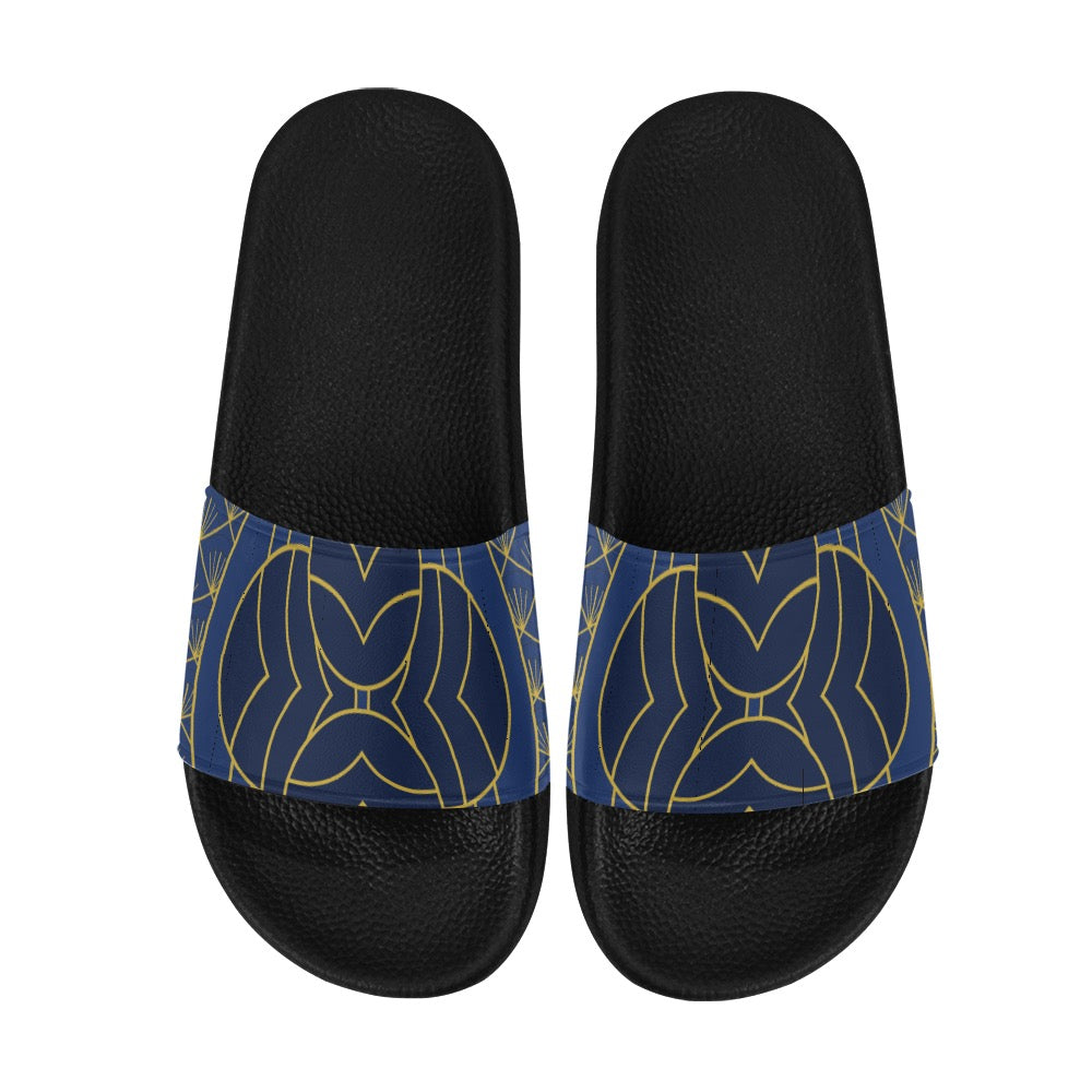 Navy Cut Women's Slides