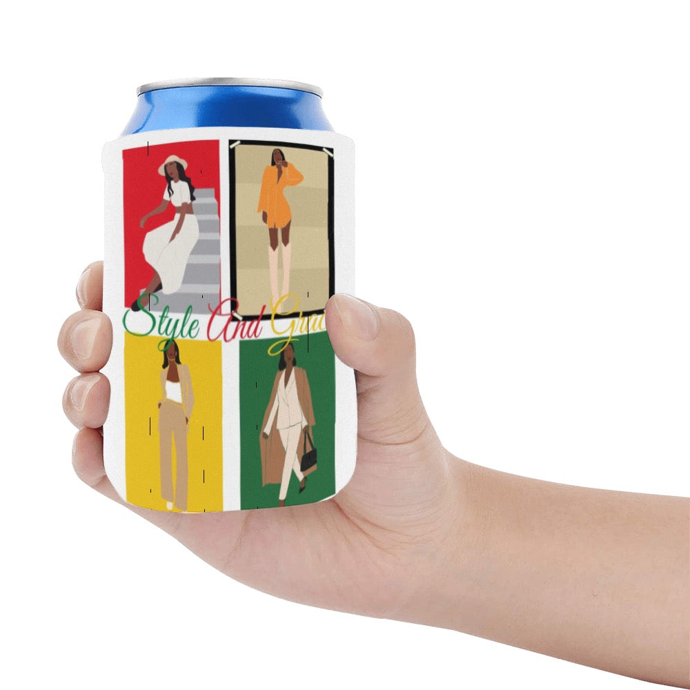 Style and Grace Neoprene Can Cooler 4" x 2.7" dia.