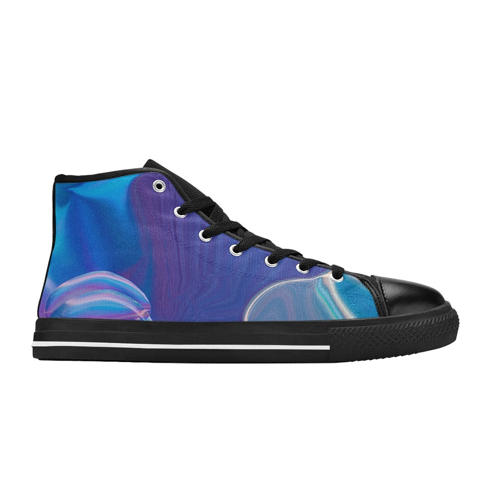 Blue Aura High Top Shoes- Kids