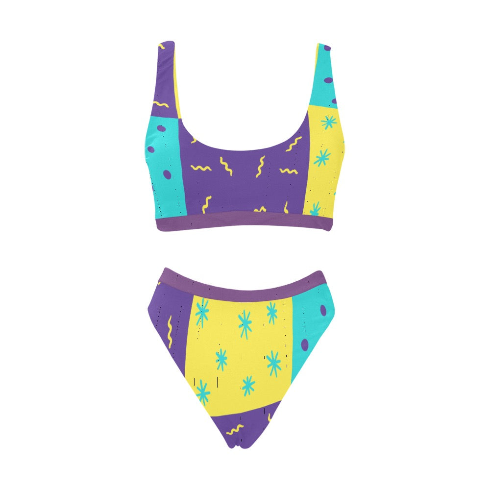 Purple Party Sport Swimsuit