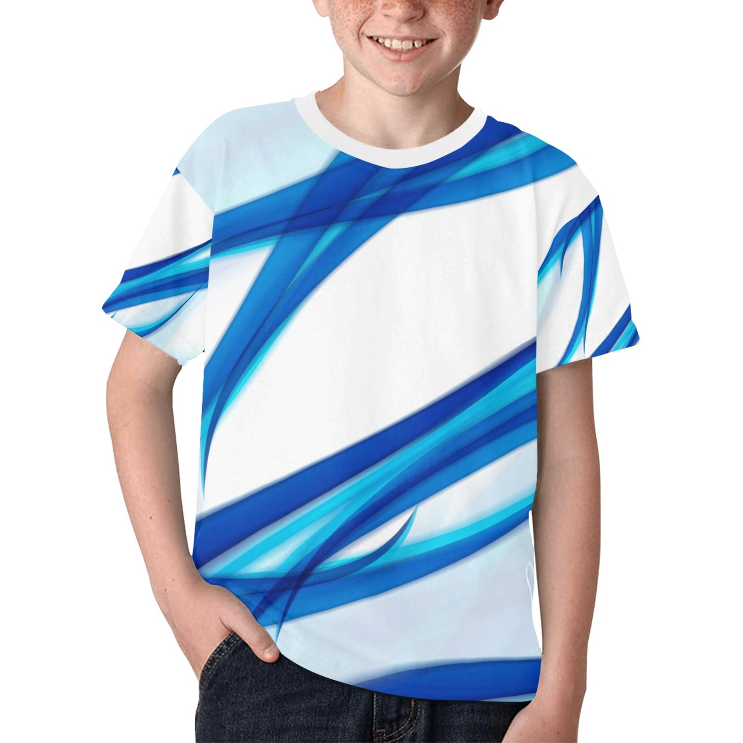 Blue Lightening Unisex T-shirt- Youth