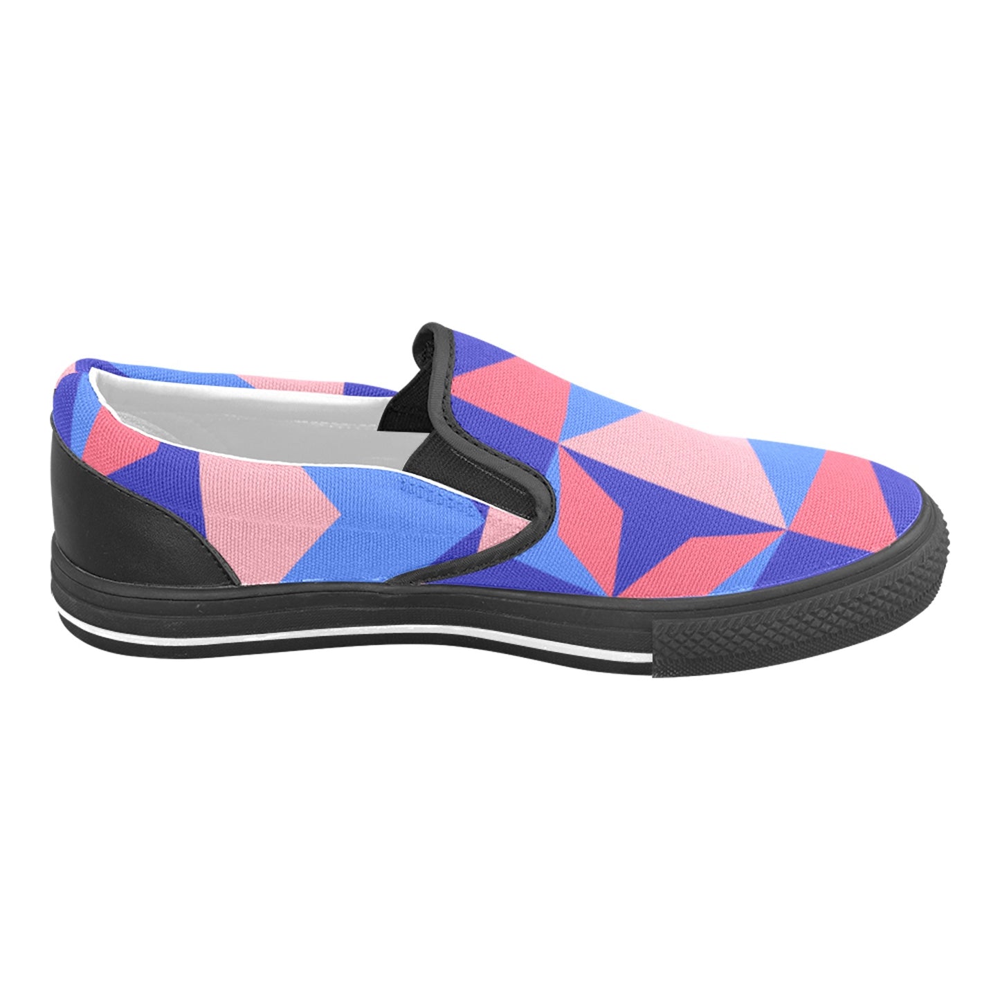 Color Abstract Men's Slip-on Shoes