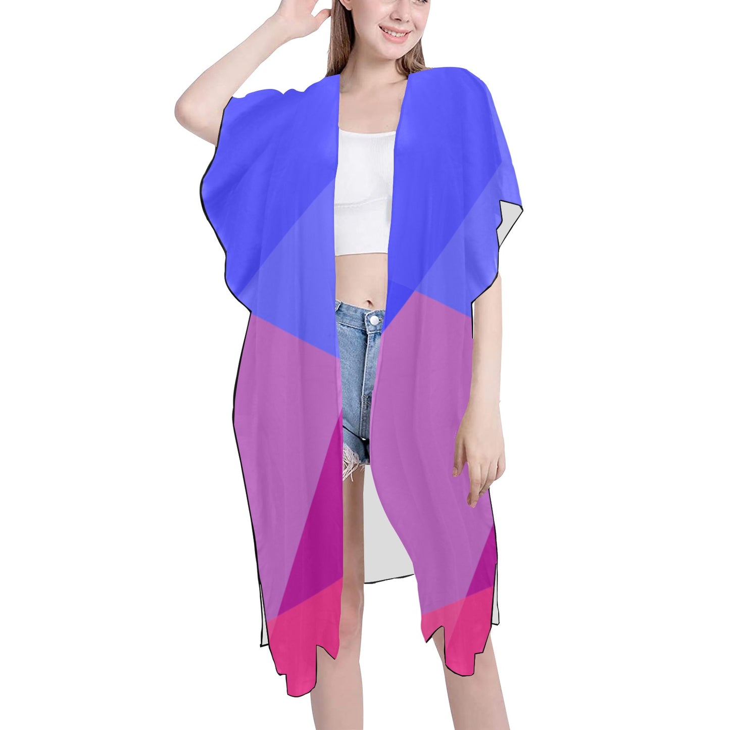 Purple-ish  Chiffon Cover Up