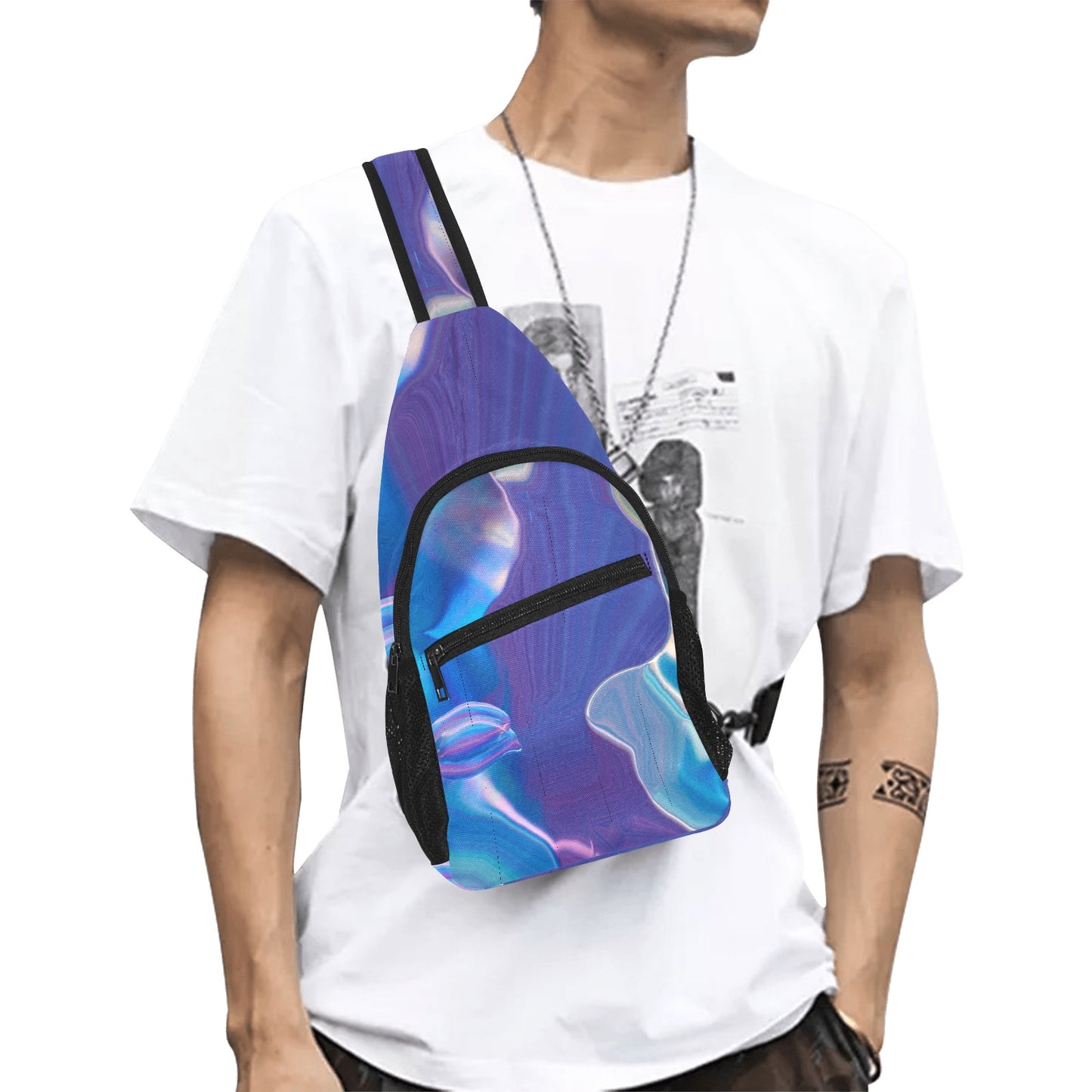 Blue Aura Chest Bag