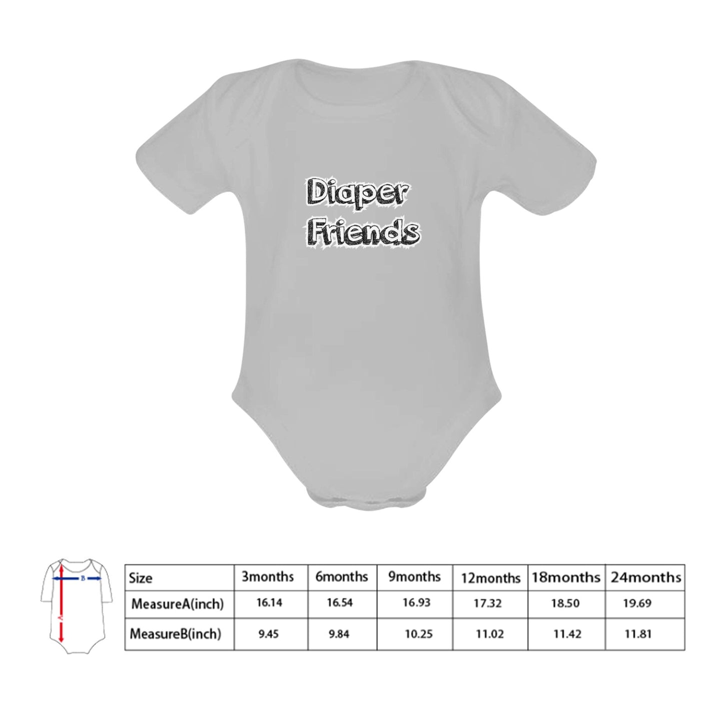 Diaper Friends Baby Onesie