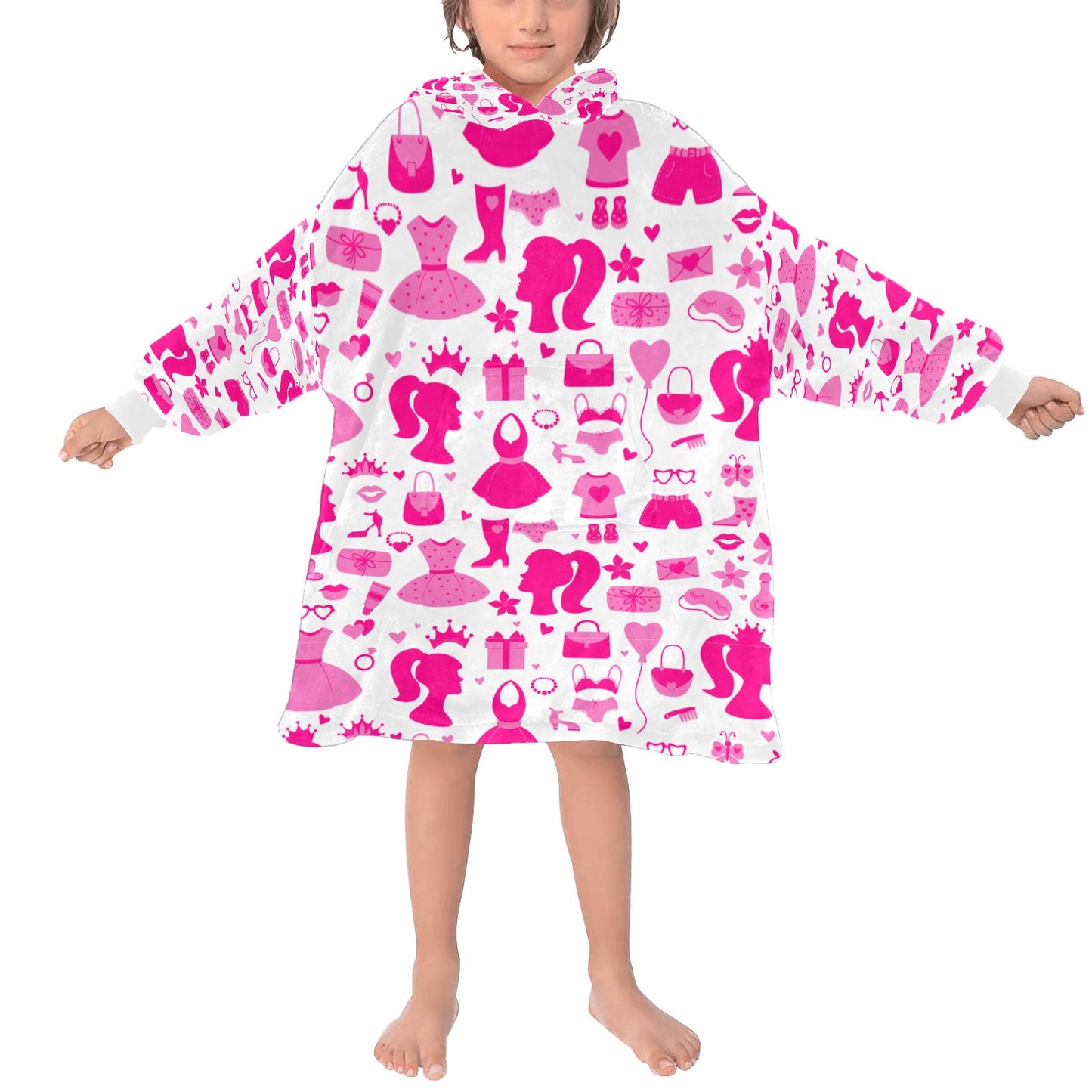 Barbie Blanket Hoodie for Kids