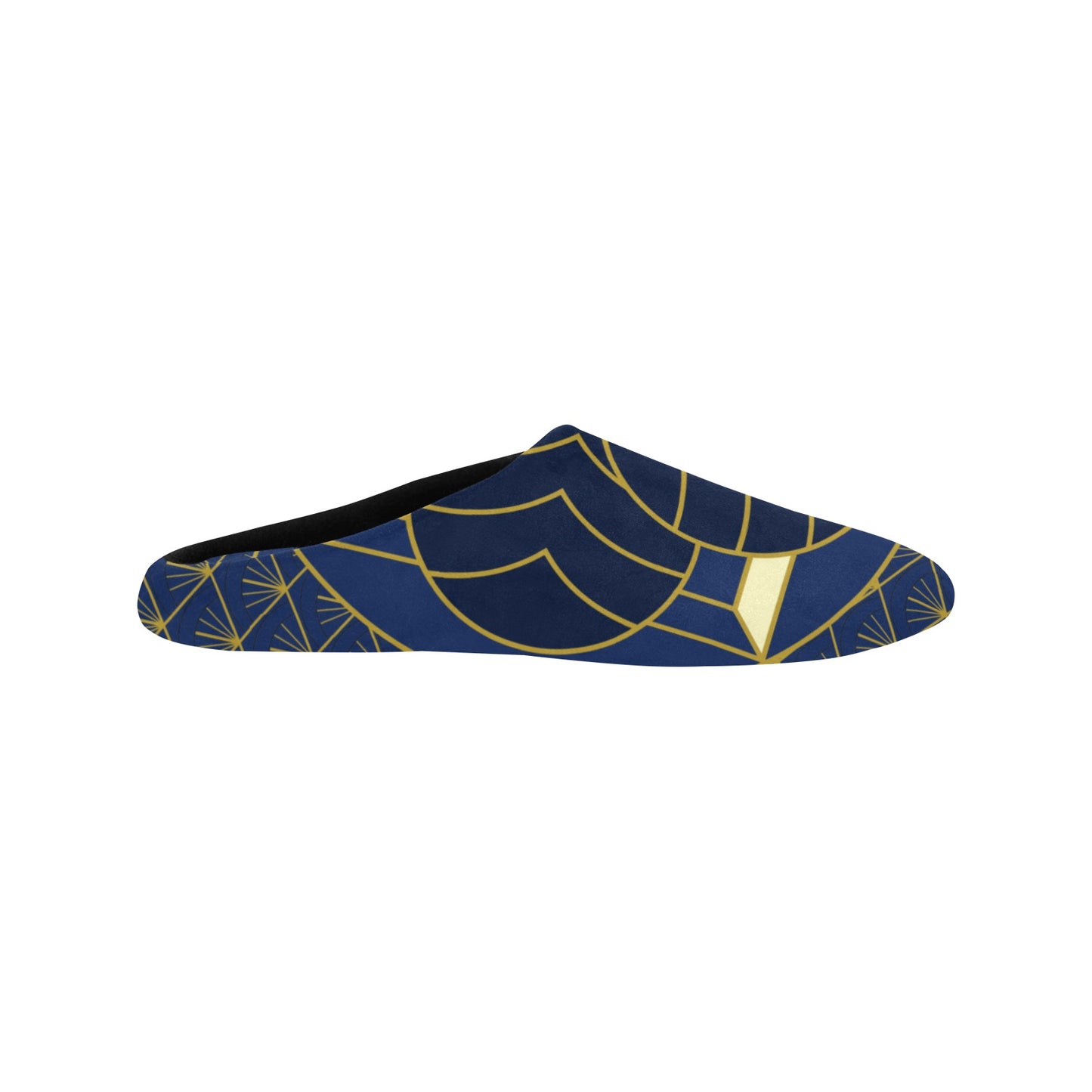 Navy Cut Women's Non-Slip Cotton Slippers