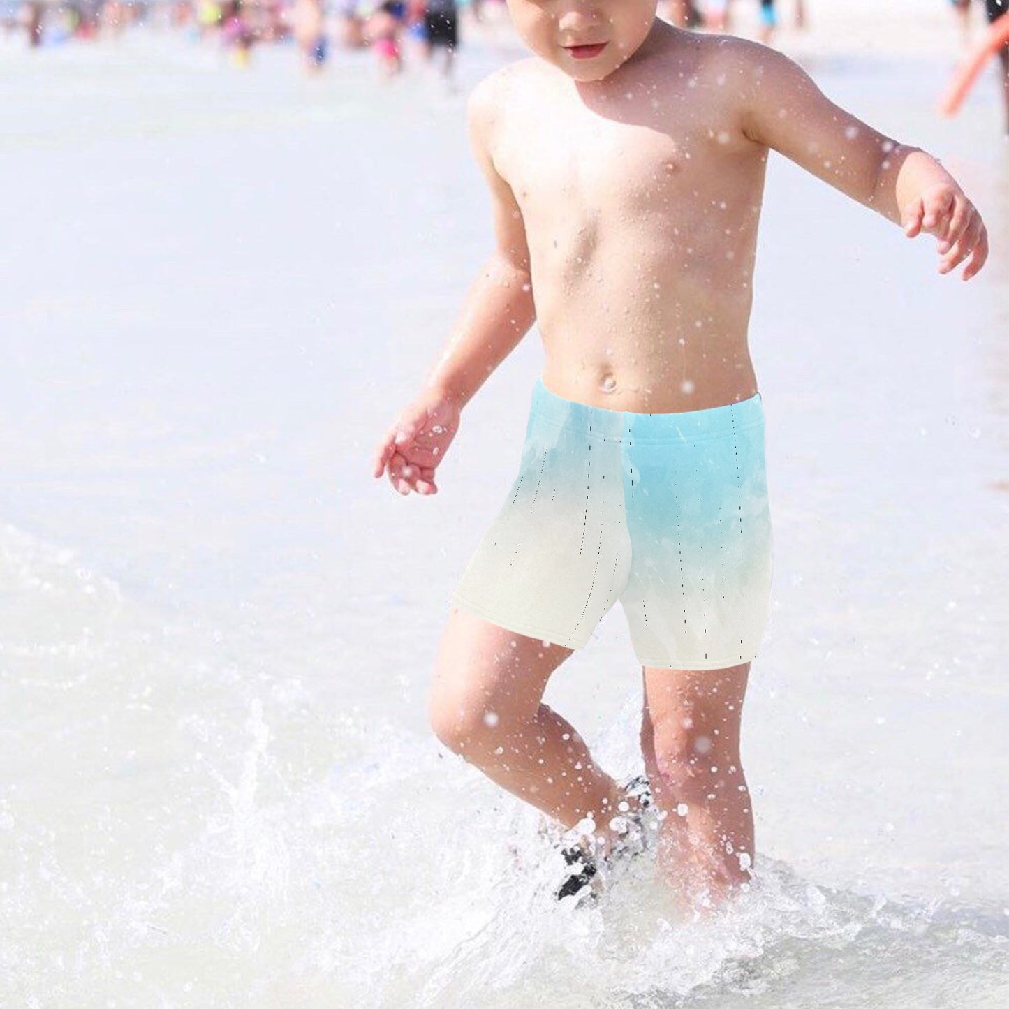 Bluish Little Boys' Swimming Trunks