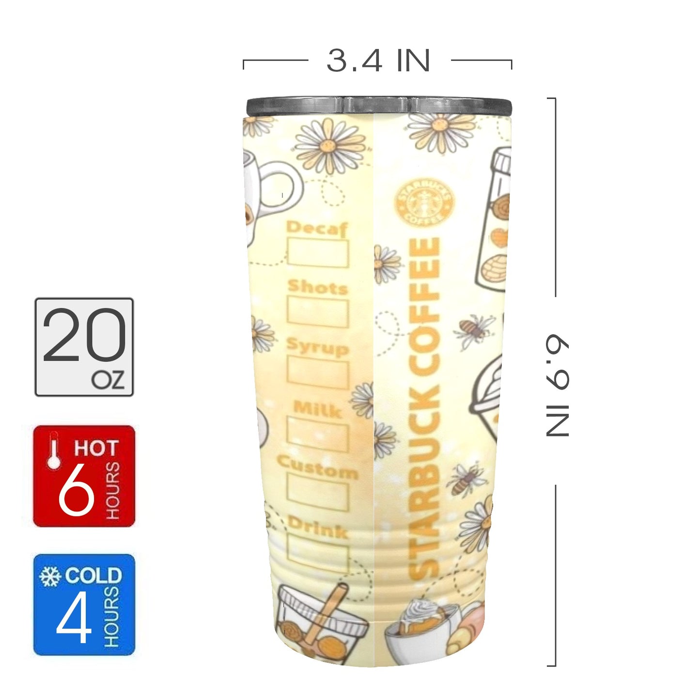 Winnie, Starbucks 20oz Insulated Stainless Steel Mobile Tumbler