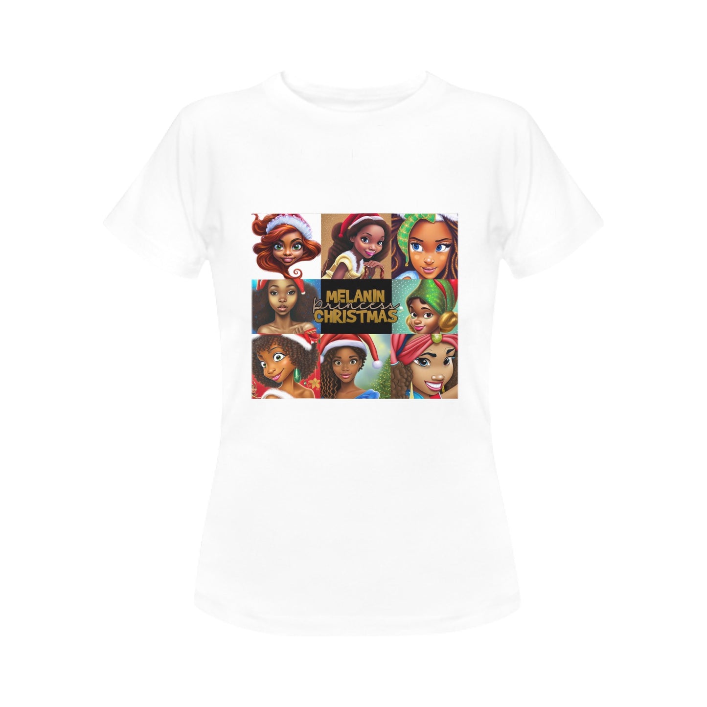 Melanin Christmas Women's T-Shirt