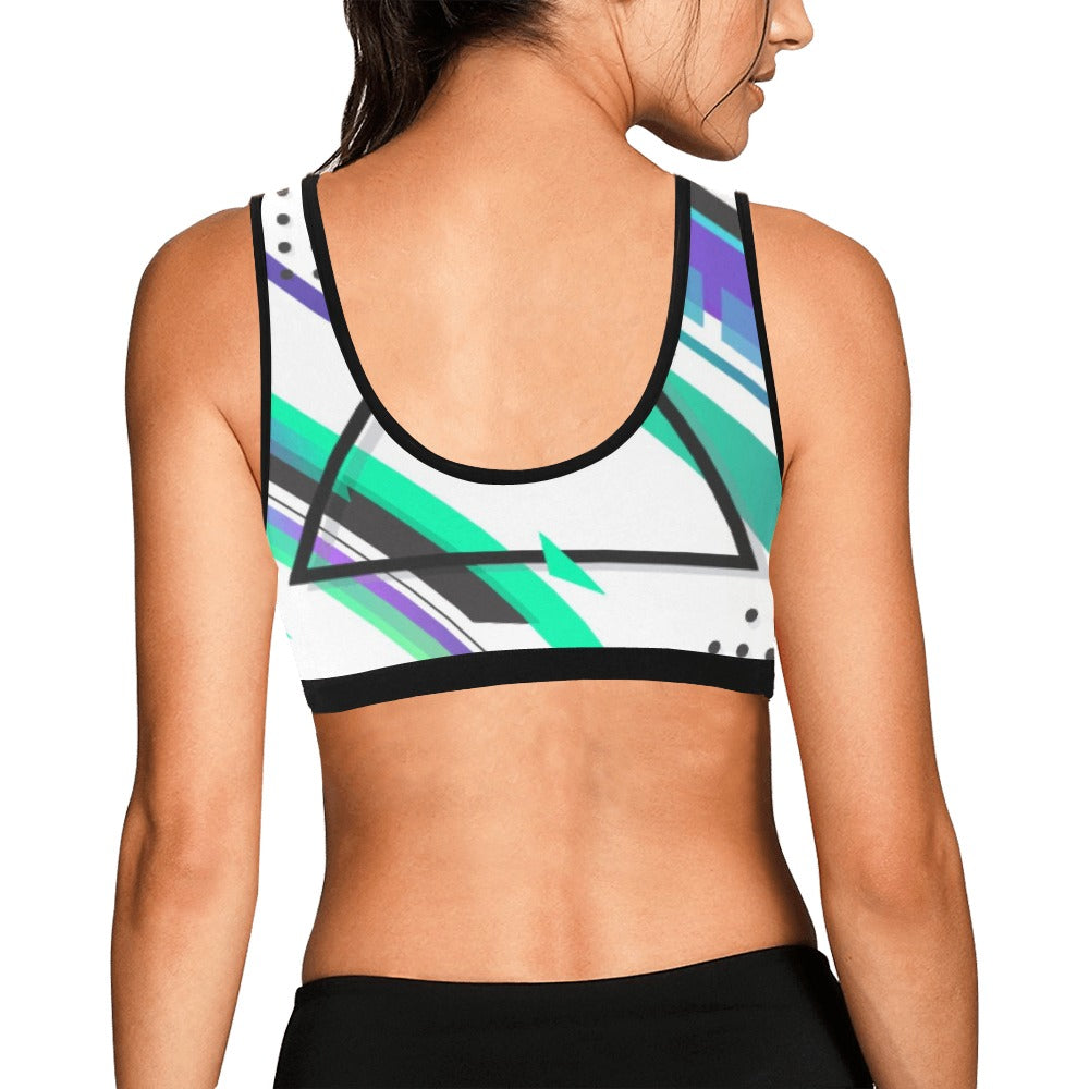 Retro Skate Women's Sports Bra