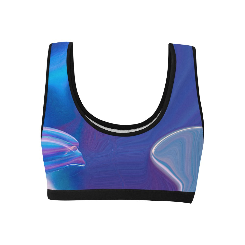 Blue Aura Women's Sports Bra