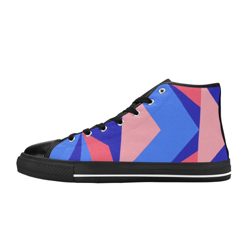 Color Abstract High Top Shoes- Kid