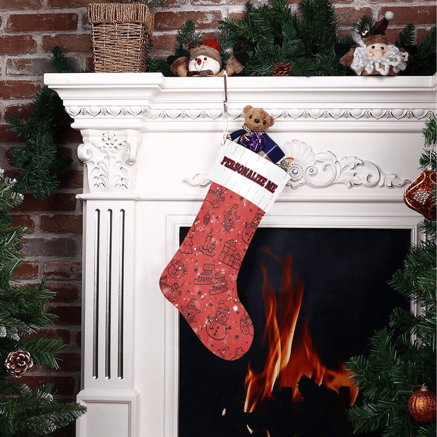 Red Christmas Christmas Stocking