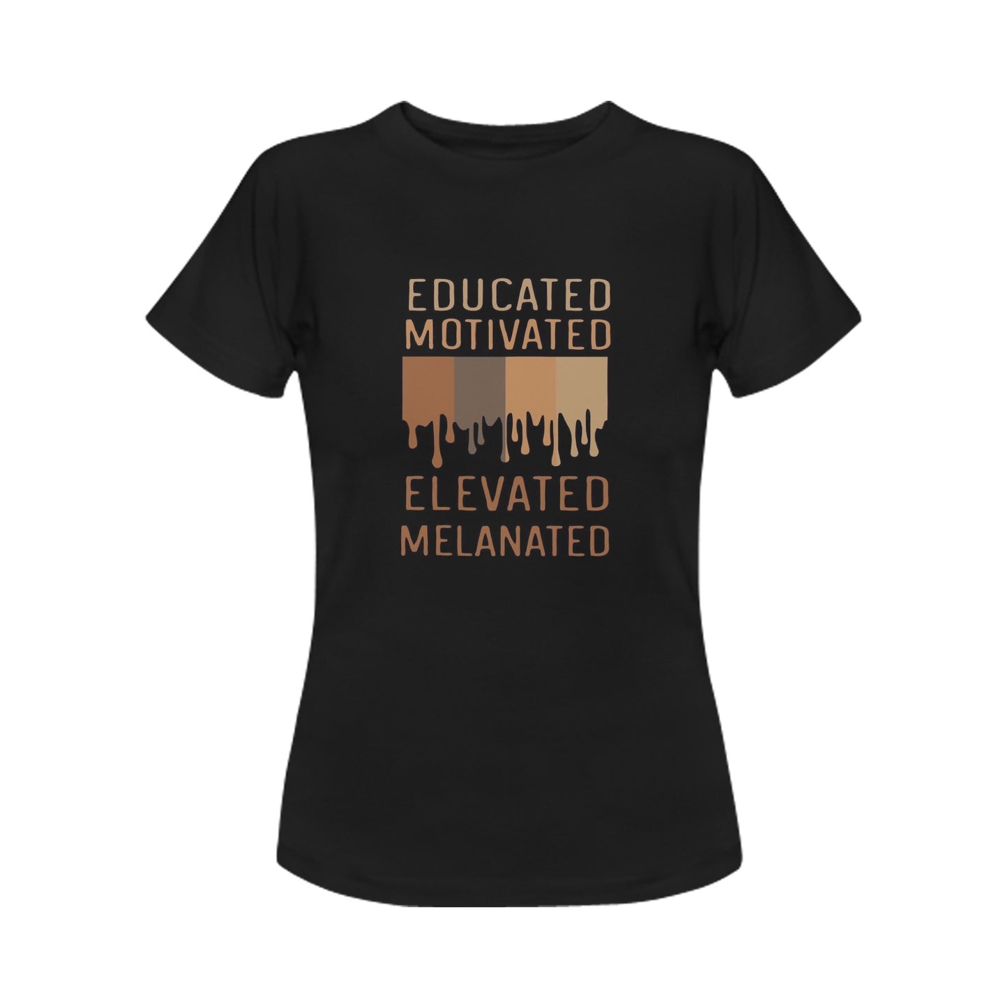 Educated motivated Elevated Melanated Women's T-Shirt