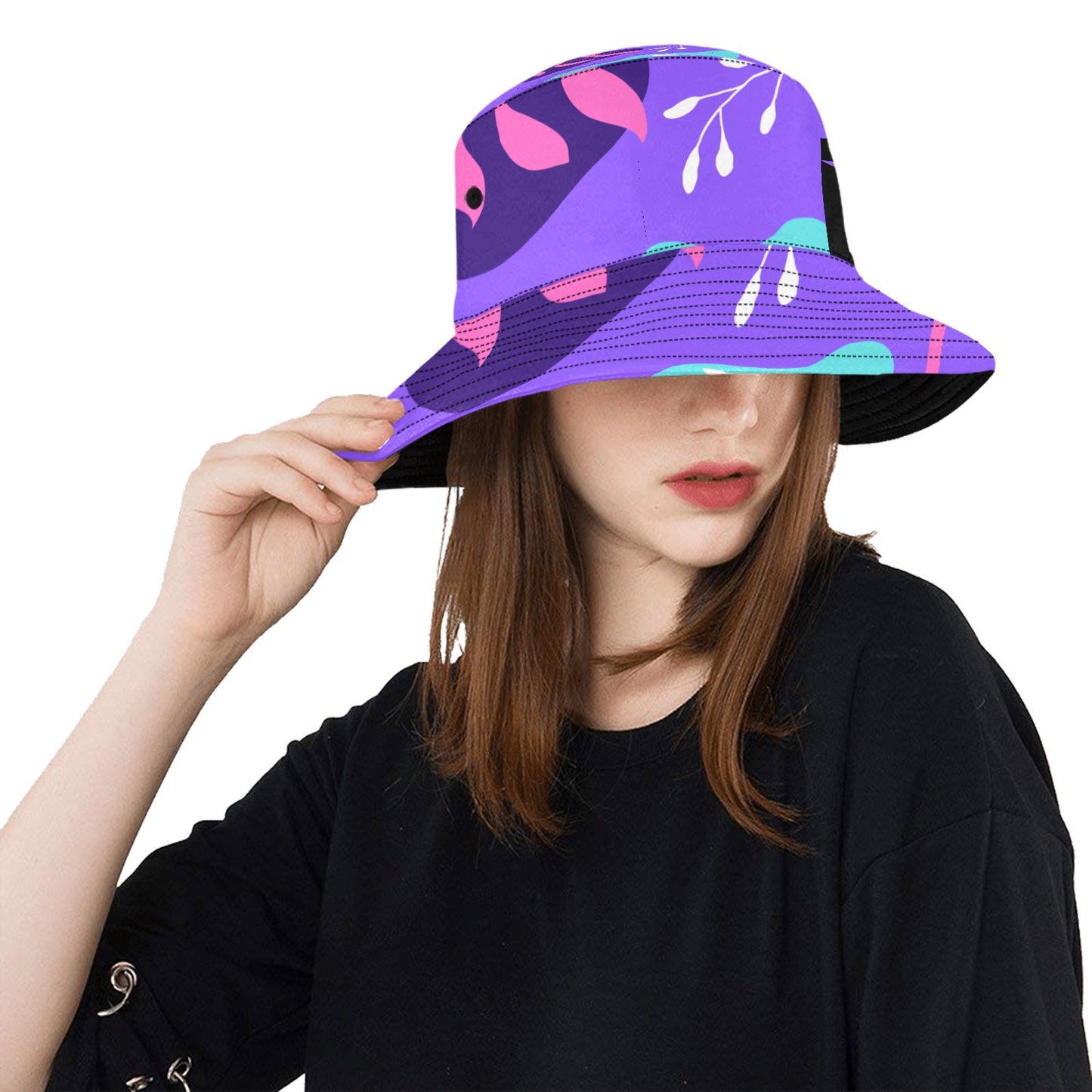 Purple Palms Unisex Bucket Hat