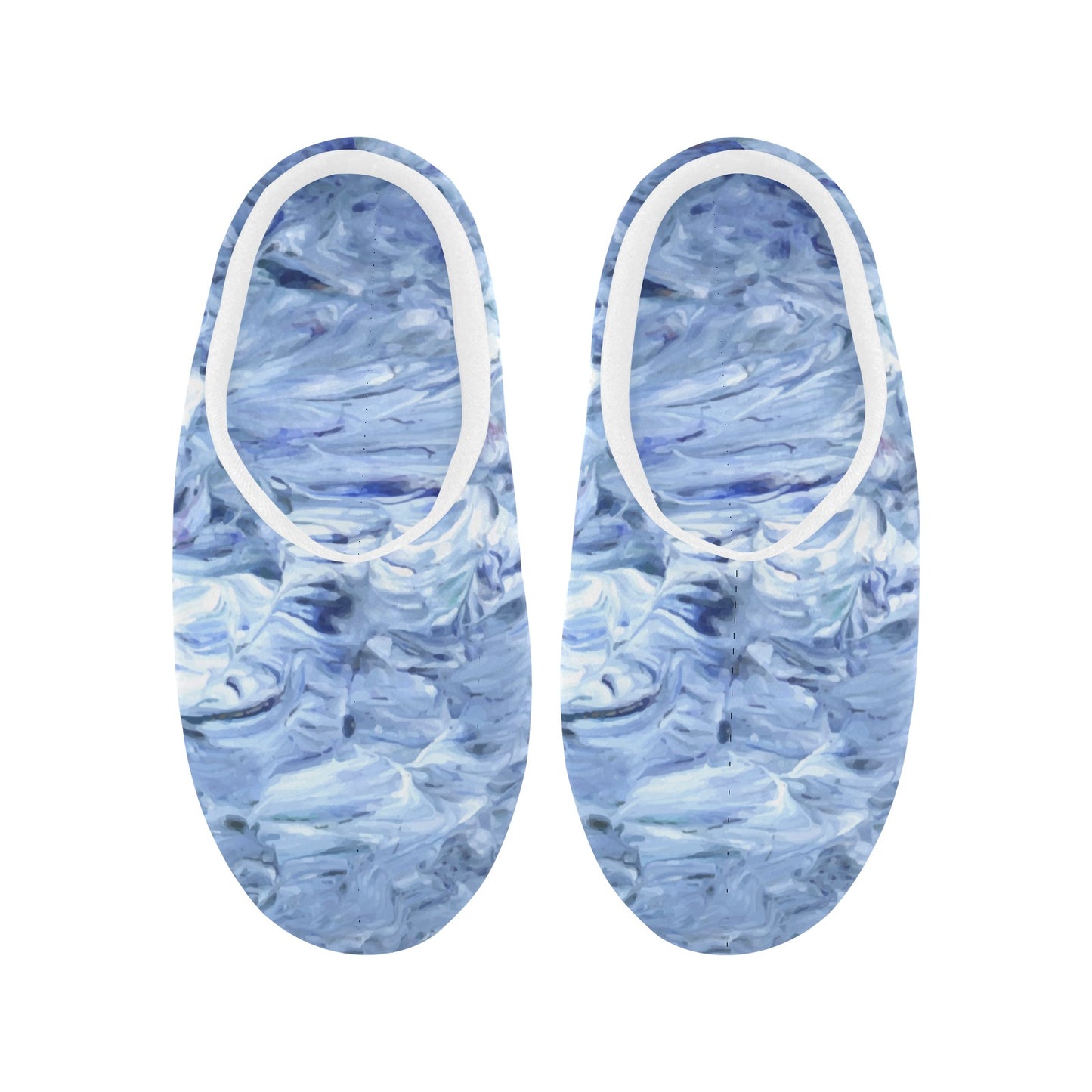 Motion in the ocean Women's Non-Slip Cotton Slippers