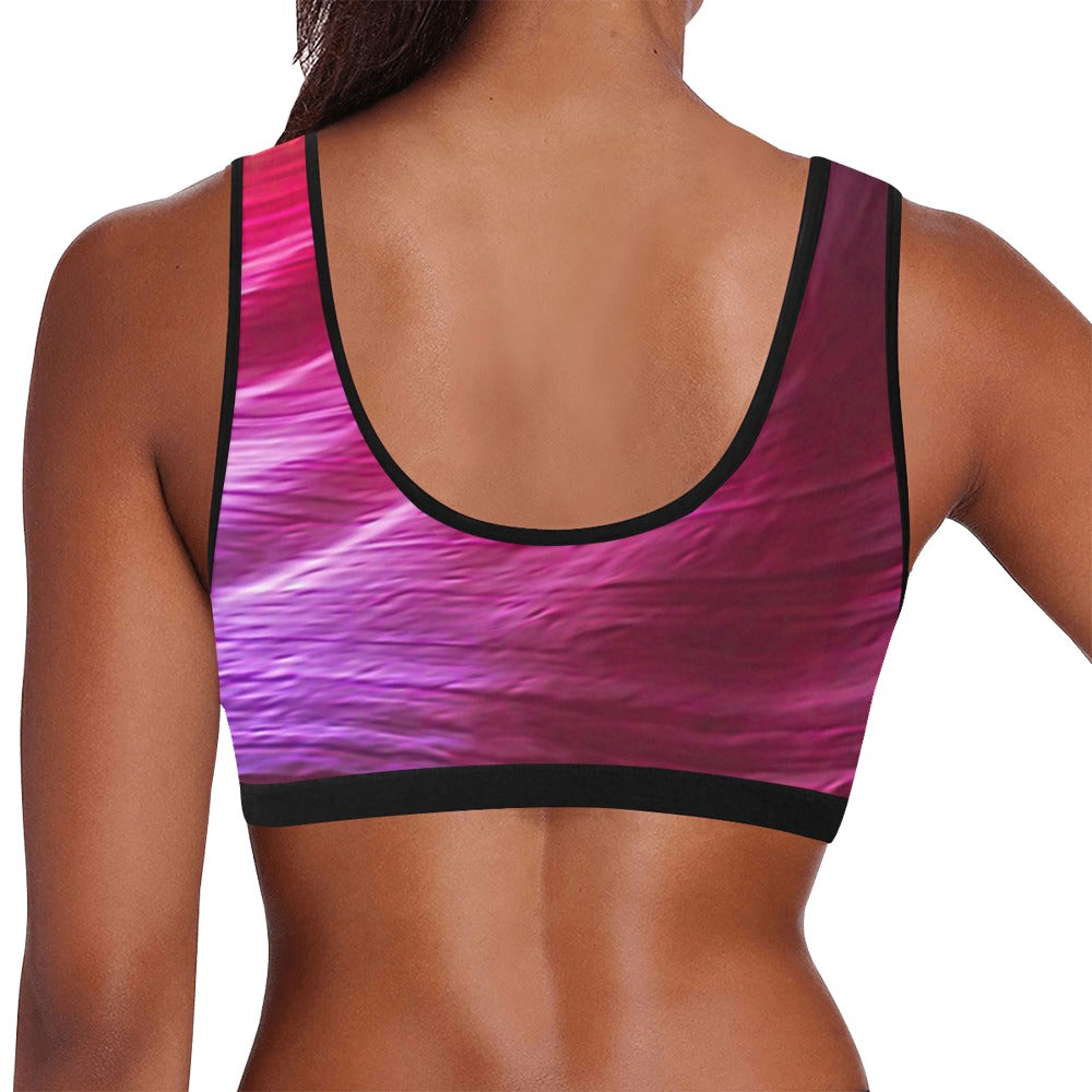 Purple Winds Women's Sports Bra