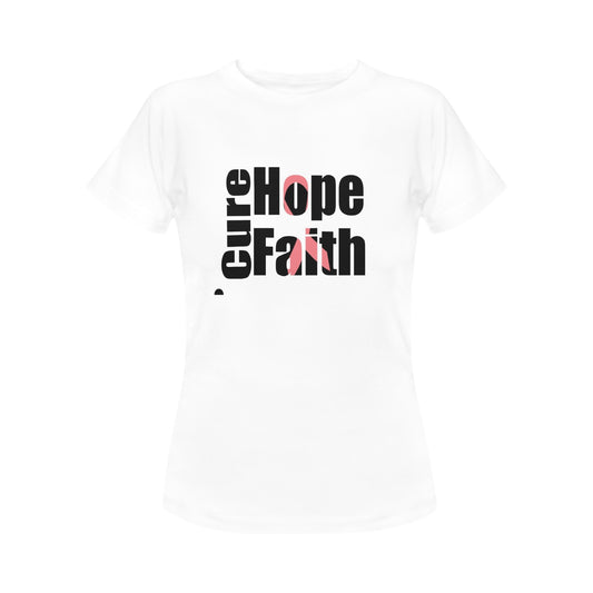 Cure, Hope Faith Women's T-Shirt