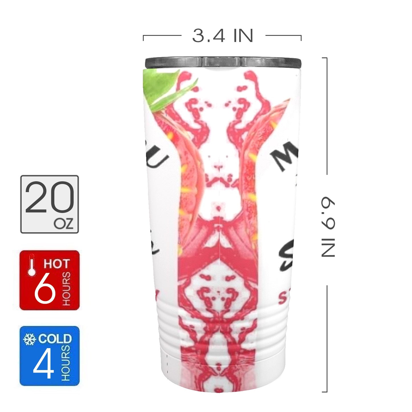 Malibu Splash 20oz Insulated Stainless Steel Mobile Tumbler