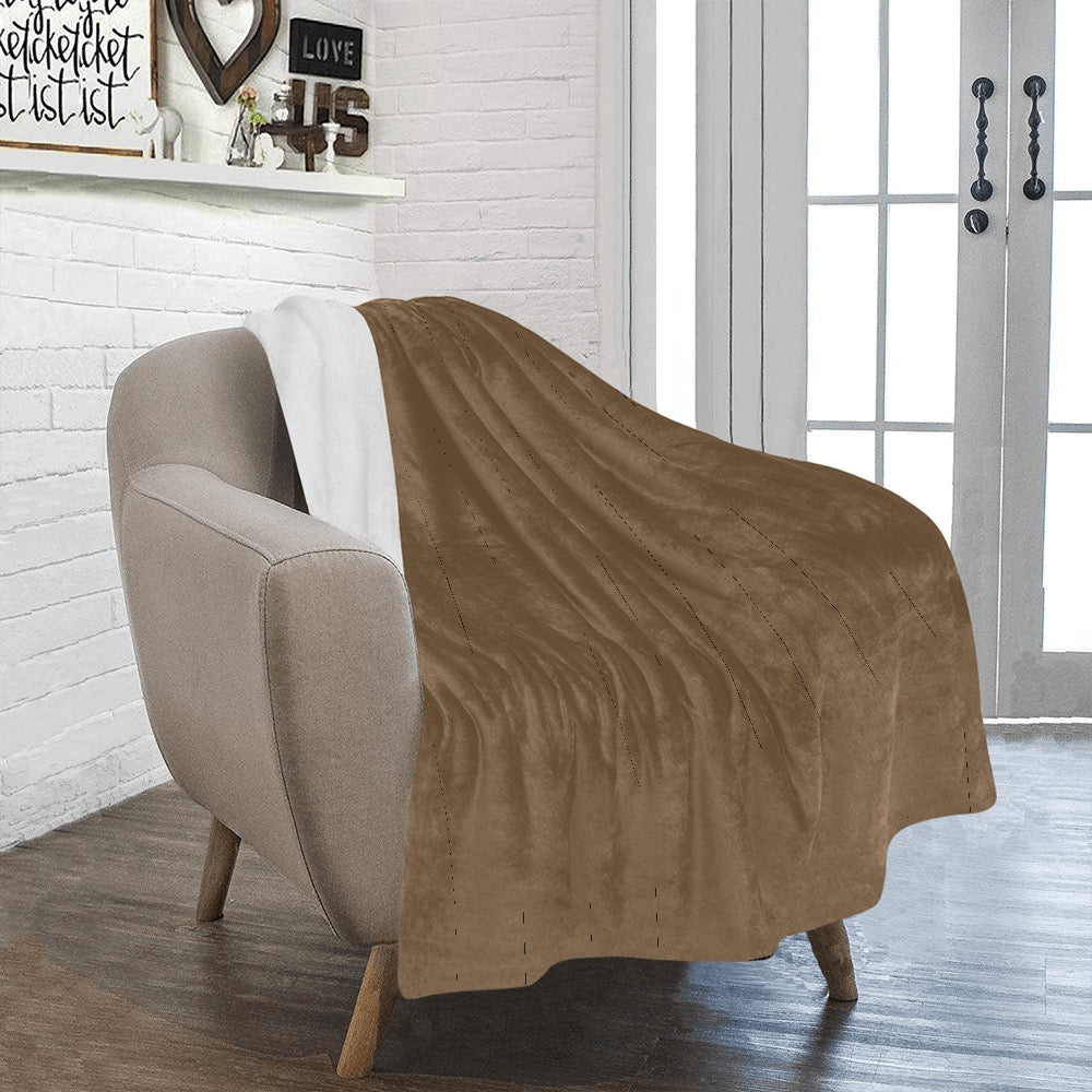 Brown Ultra-Soft Micro Fleece Blanket 40"x50"