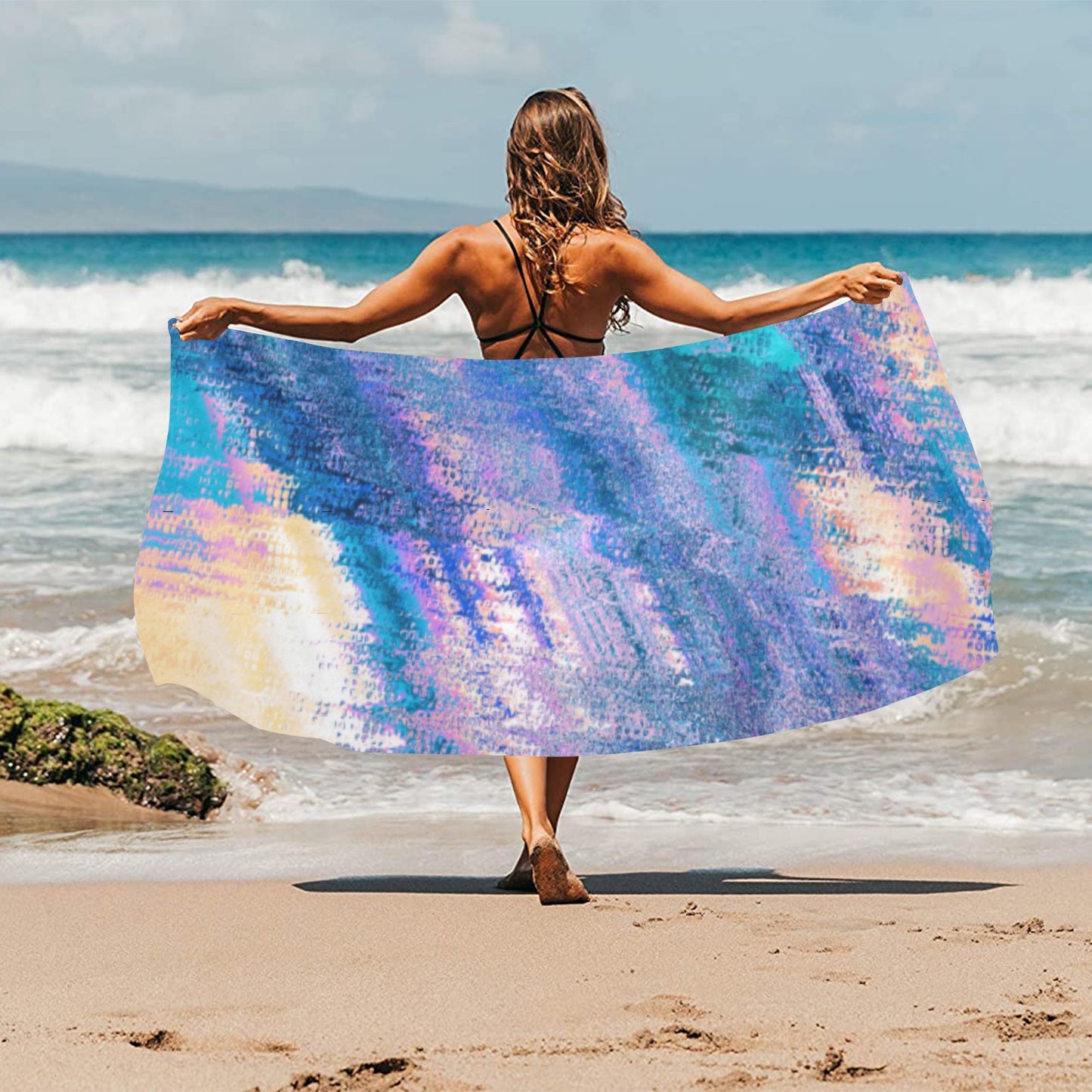 Pastel Blends Beach Towel 32"x 71"