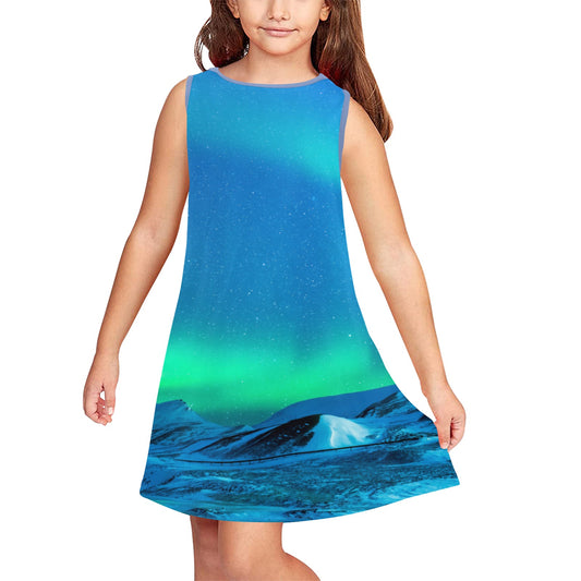 Blue Eclipse Girls' Sleeveless Dress