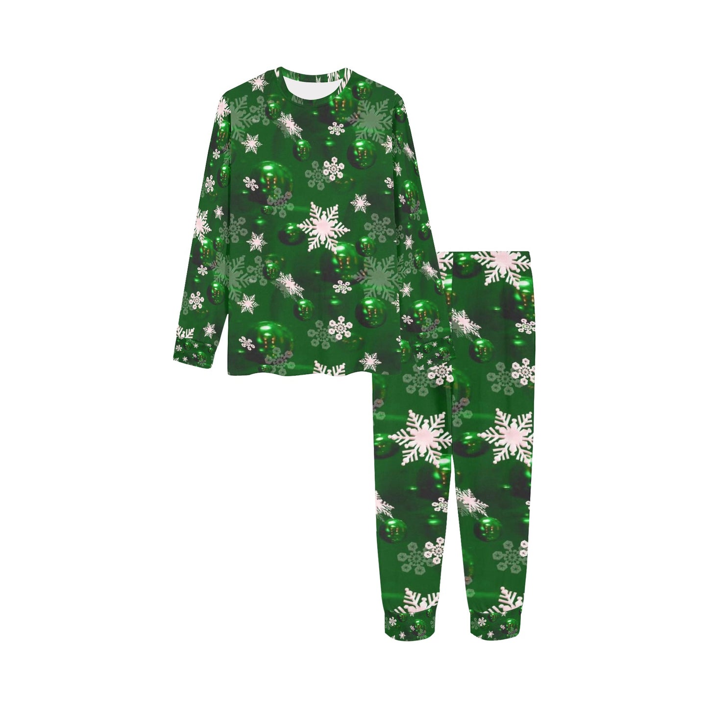 Green Bells- Christmas Kids' Pajama Set