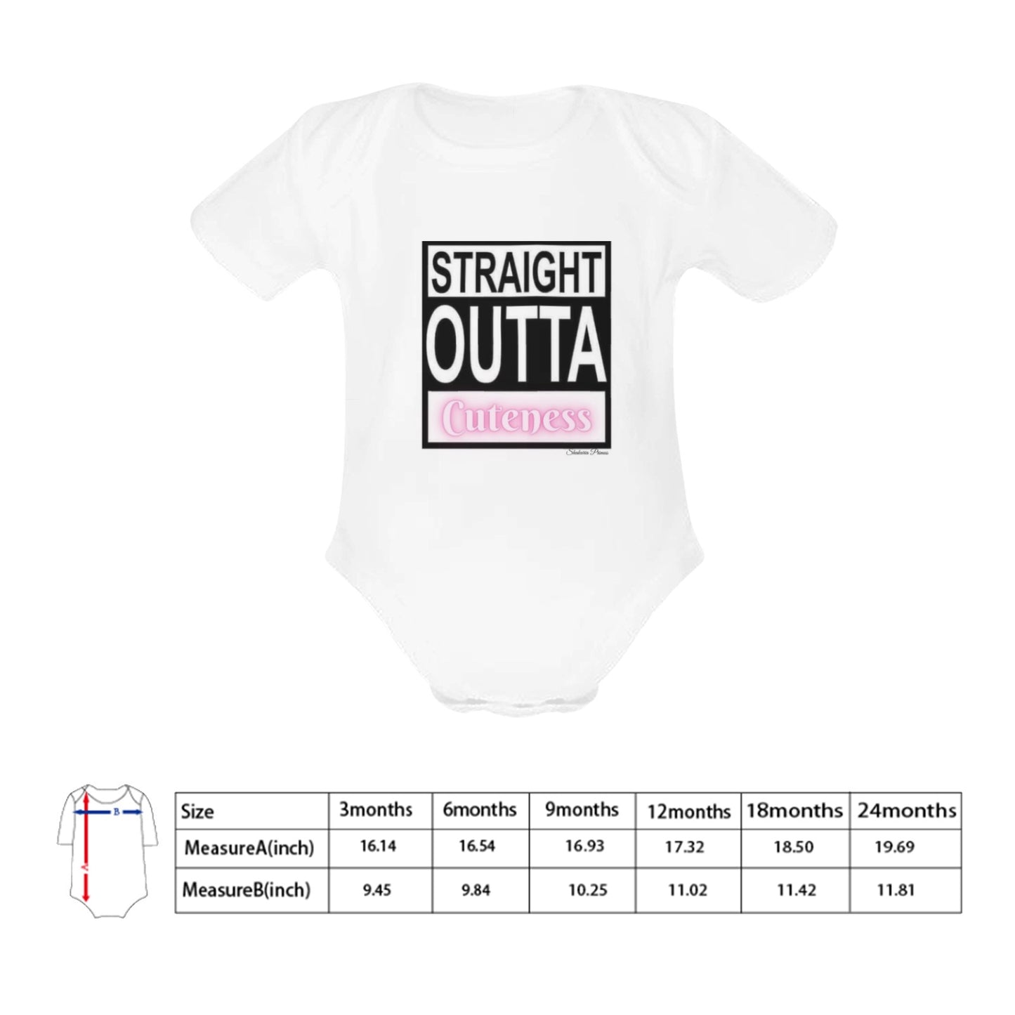 Outta Cuteness Baby Onesie