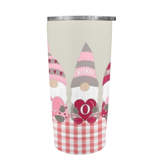 Love Gnome Valentines 20oz Insulated Stainless Steel Mobile Tumbler