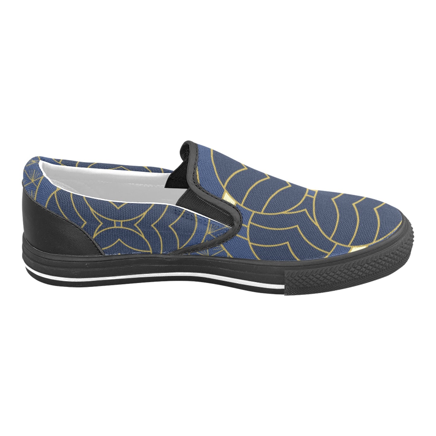 Navy Cut Women's Slip-on Shoes