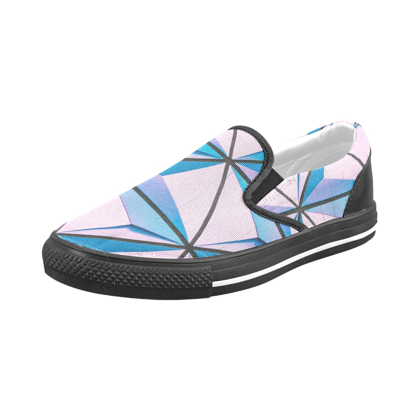 Pink Abstract Slip-on Shoes -Kid