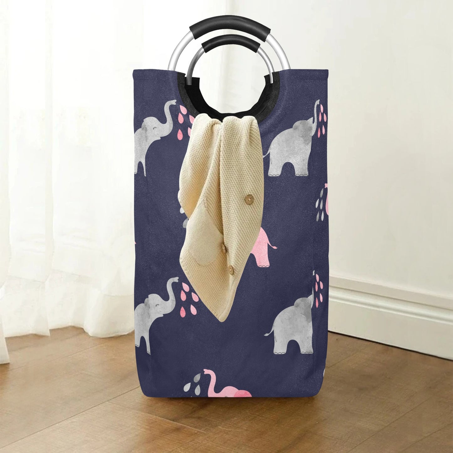 Elephant Square Laundry Bag