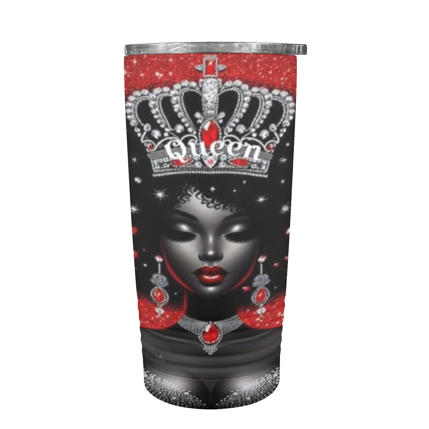 Black Queen 20oz Insulated Stainless Steel Mobile Tumbler