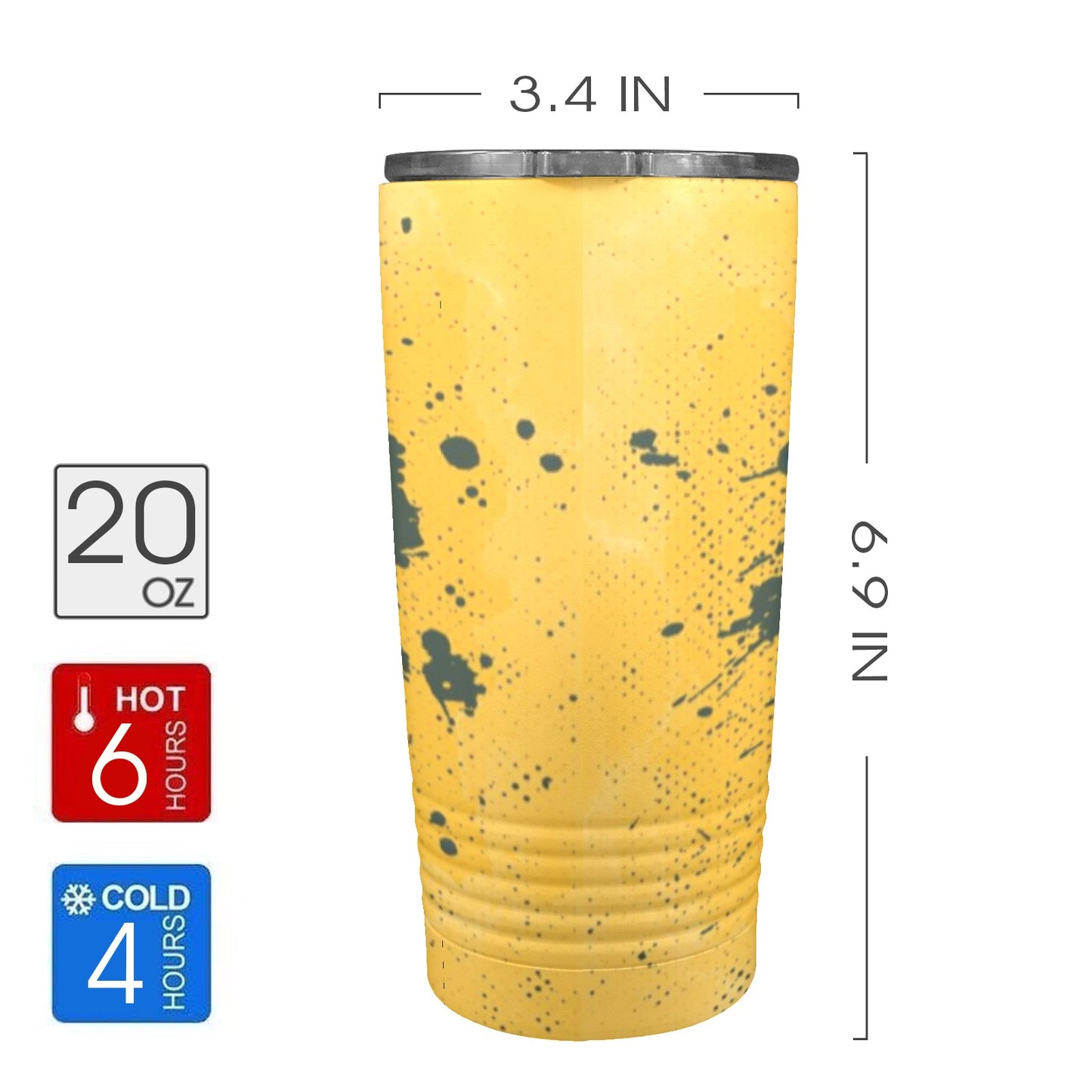 Packers Life 20oz Insulated Stainless Steel Mobile Tumbler