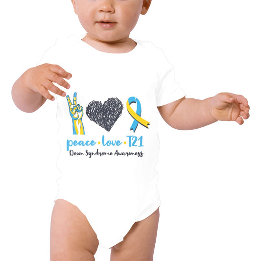 AWARENESS - Down Syndrome Baby Short Sleeve Onesie