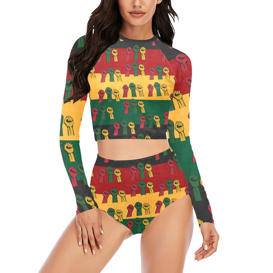 Fist of Unity Long Sleeve Bikini Set