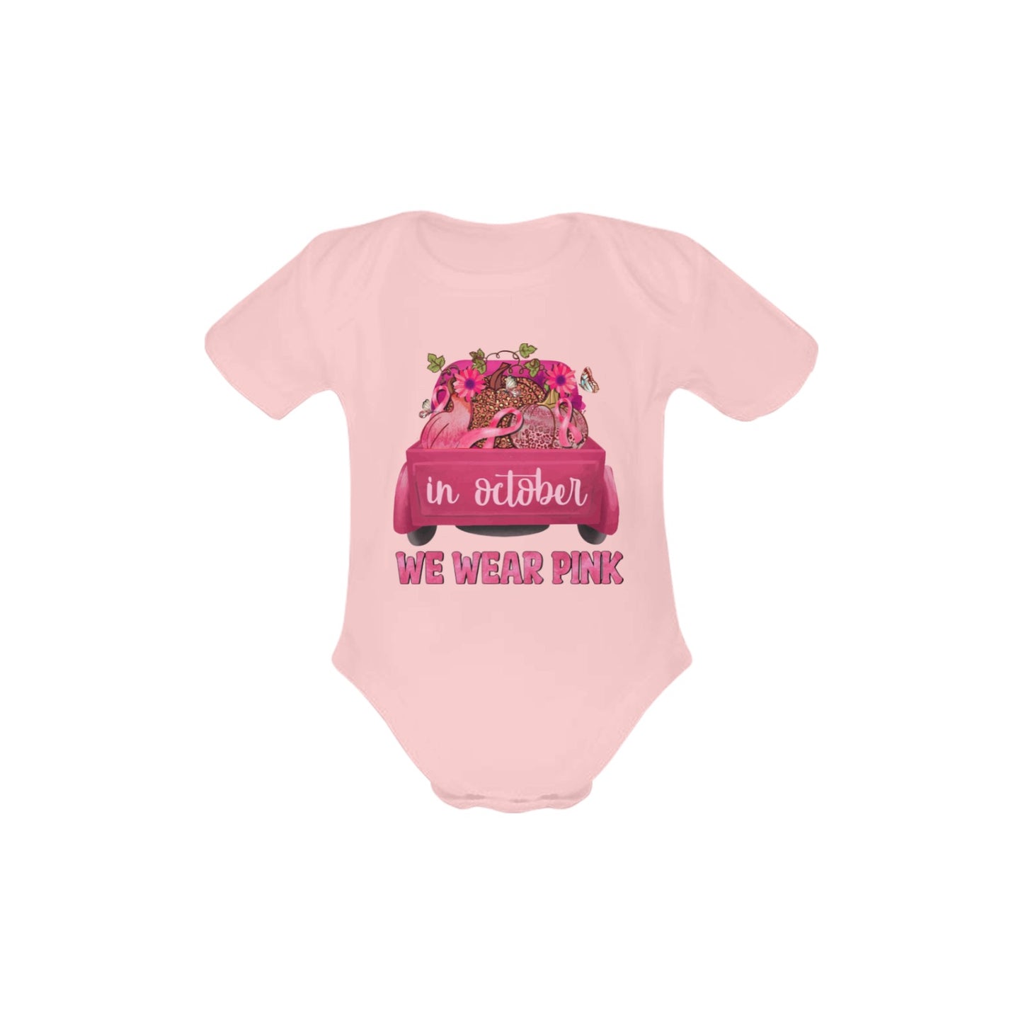 AWARENESS - We Wear Pink Baby Short Sleeve Onesie