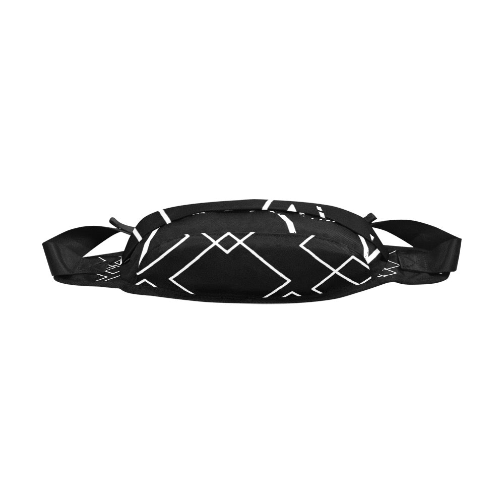 Black Squared Fanny Pack/Large