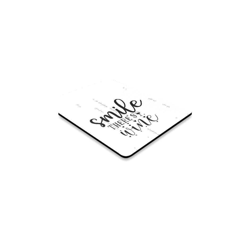 Smile Wine Square Coaster